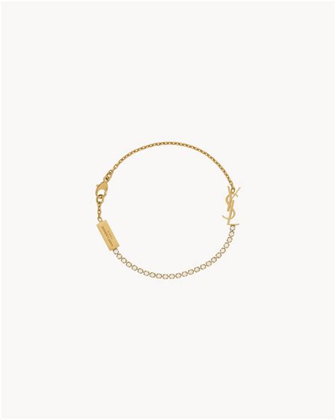 ysl cassandre charm bracelet|CASSANDRE charm bracelet in metal .